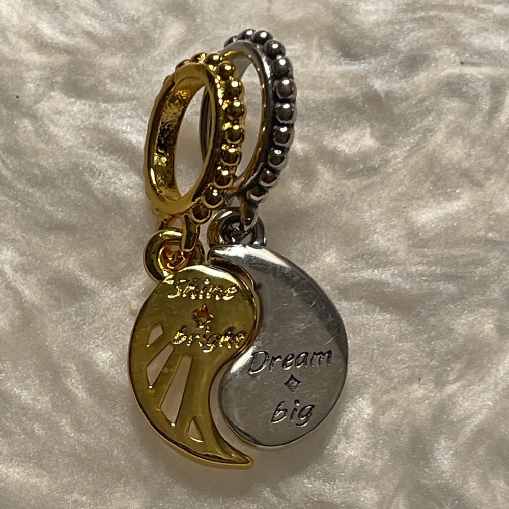 Bracelet Charm Double Sun & Moon Yin & Yang Style - Picture 4 of 6